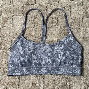 EXCELLENT Lululemon Flow Y Sports Yoga Bra Nulu A-C Cups Lunar Rock Multi 6